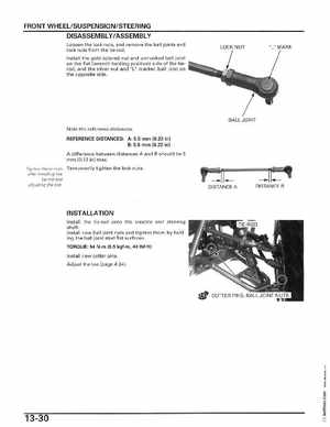 2006-2014 Honda FourTrax ATV TRX250 EX TRX250X Service Manual, Page 245