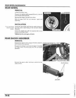 2006-2014 Honda FourTrax ATV TRX250 EX TRX250X Service Manual, Page 251