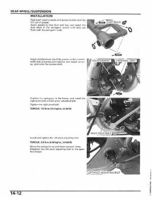 2006-2014 Honda FourTrax ATV TRX250 EX TRX250X Service Manual, Page 257