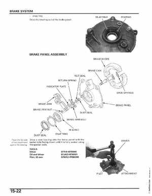 2006-2014 Honda FourTrax ATV TRX250 EX TRX250X Service Manual, Page 281