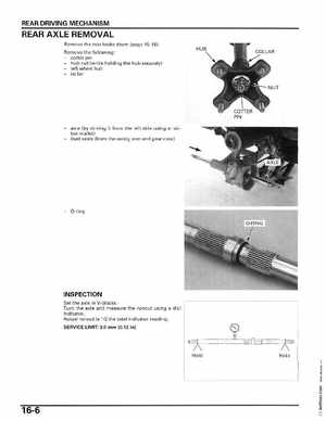 2006-2014 Honda FourTrax ATV TRX250 EX TRX250X Service Manual, Page 293