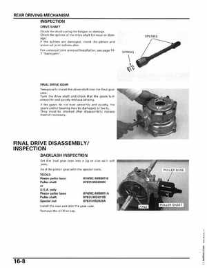 2006-2014 Honda FourTrax ATV TRX250 EX TRX250X Service Manual, Page 295