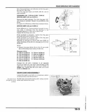 2006-2014 Honda FourTrax ATV TRX250 EX TRX250X Service Manual, Page 296