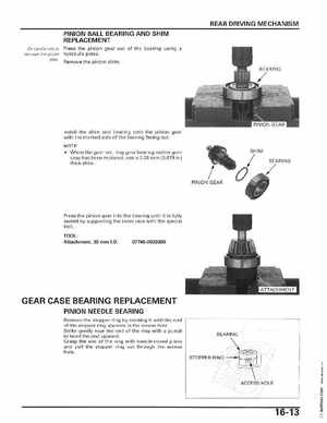 2006-2014 Honda FourTrax ATV TRX250 EX TRX250X Service Manual, Page 300