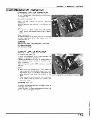 2006-2014 Honda FourTrax ATV TRX250 EX TRX250X Service Manual, Page 315