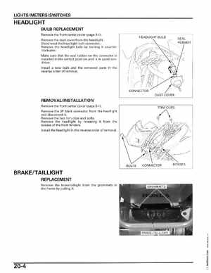 2006-2014 Honda FourTrax ATV TRX250 EX TRX250X Service Manual, Page 343