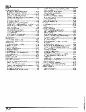 2006-2014 Honda FourTrax ATV TRX250 EX TRX250X Service Manual, Page 360
