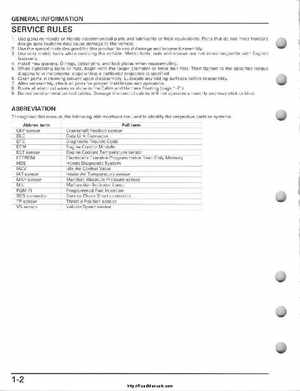 2008-2009 Honda TRX700 X X (TRX 700 XX) Factory Service Manual, Page 6