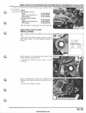 2008-2009 Honda TRX700 X X (TRX 700 XX) Factory Service Manual, Page 305