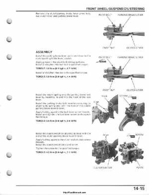 2008-2009 Honda TRX700 X X (TRX 700 XX) Factory Service Manual, Page 341