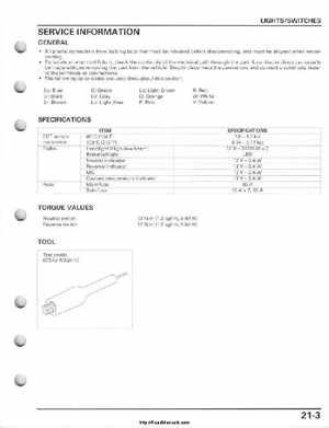 2008-2009 Honda TRX700 X X (TRX 700 XX) Factory Service Manual, Page 493