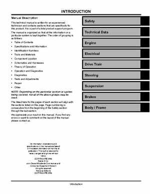 2004 John Deer Buck Utility ATV 500, 500EX and 500EXT Service Manual, Page 2