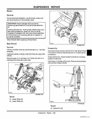 2004 John Deer Buck Utility ATV 500, 500EX and 500EXT Service Manual, Page 226