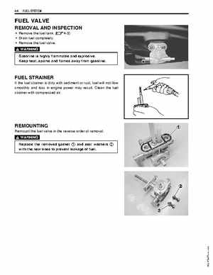 2003-2006 Kawasaki KFX400 service manual, Page 144