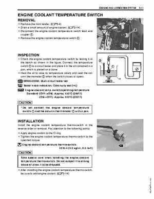 2003-2006 Kawasaki KFX400 service manual, Page 165