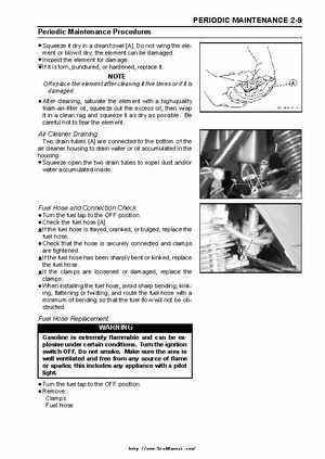 2003 Kawasaki KLF250 Service Manual., Page 25