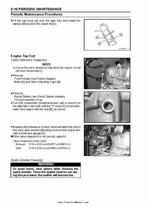 2003 Kawasaki KLF250 Service Manual., Page 26