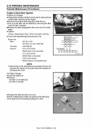 2003 Kawasaki KLF250 Service Manual., Page 28