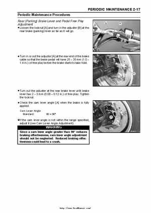 2003 Kawasaki KLF250 Service Manual., Page 33
