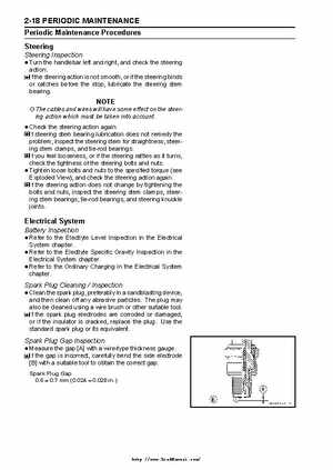 2003 Kawasaki KLF250 Service Manual., Page 34