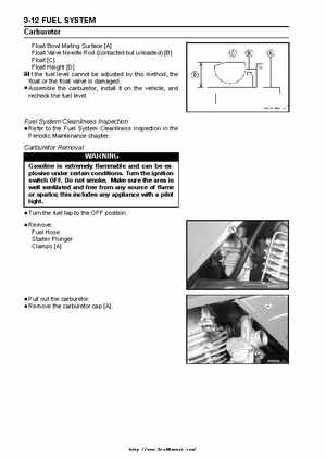 2003 Kawasaki KLF250 Service Manual., Page 49