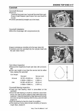 2003 Kawasaki KLF250 Service Manual., Page 76