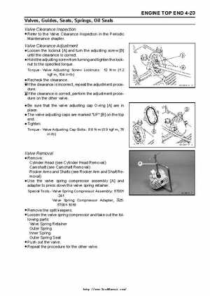 2003 Kawasaki KLF250 Service Manual., Page 82