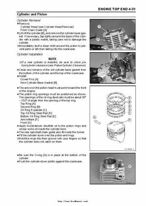 2003 Kawasaki KLF250 Service Manual., Page 90