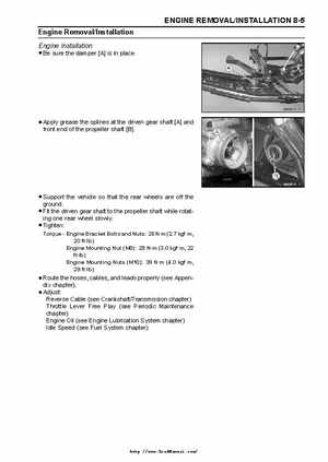 2003 Kawasaki KLF250 Service Manual., Page 131