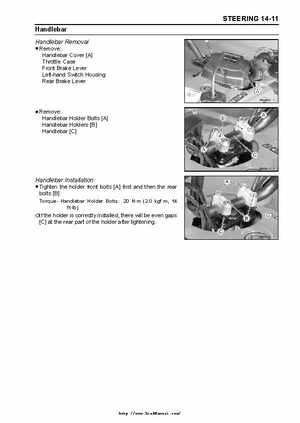 2003 Kawasaki KLF250 Service Manual., Page 231