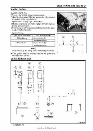 2003 Kawasaki KLF250 Service Manual., Page 273