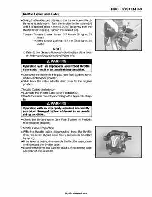 2004-2009 Kawasaki KFX 700 / KFX 700V Force Factory Service Manual, Page 65