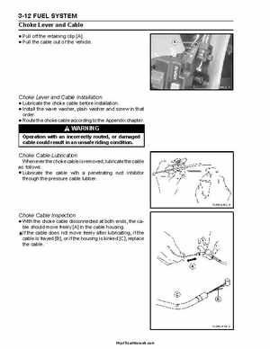 2004-2009 Kawasaki KFX 700 / KFX 700V Force Factory Service Manual, Page 68