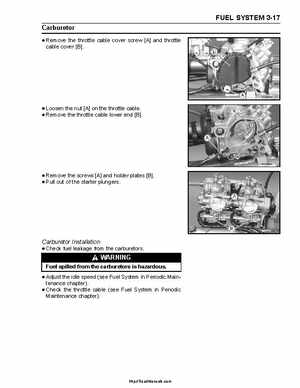 2004-2009 Kawasaki KFX 700 / KFX 700V Force Factory Service Manual, Page 73