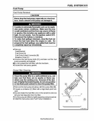 2004-2009 Kawasaki KFX 700 / KFX 700V Force Factory Service Manual, Page 87