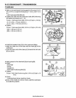 2004-2009 Kawasaki KFX 700 / KFX 700V Force Factory Service Manual, Page 208