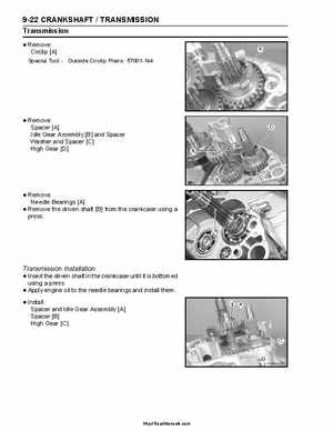 2004-2009 Kawasaki KFX 700 / KFX 700V Force Factory Service Manual, Page 218