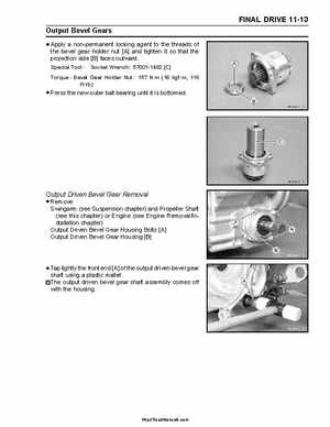 2004-2009 Kawasaki KFX 700 / KFX 700V Force Factory Service Manual, Page 249