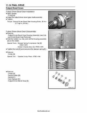 2004-2009 Kawasaki KFX 700 / KFX 700V Force Factory Service Manual, Page 250