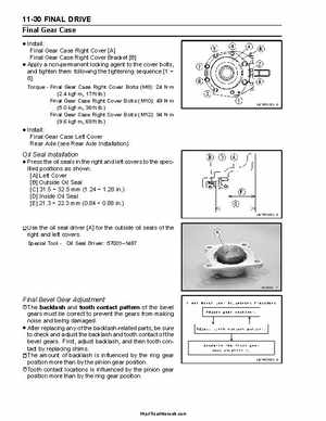 2004-2009 Kawasaki KFX 700 / KFX 700V Force Factory Service Manual, Page 266