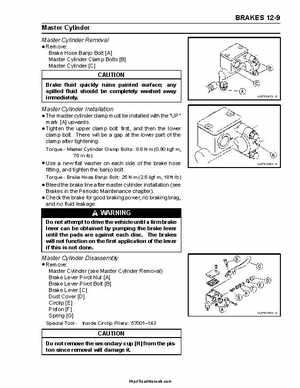 2004-2009 Kawasaki KFX 700 / KFX 700V Force Factory Service Manual, Page 281