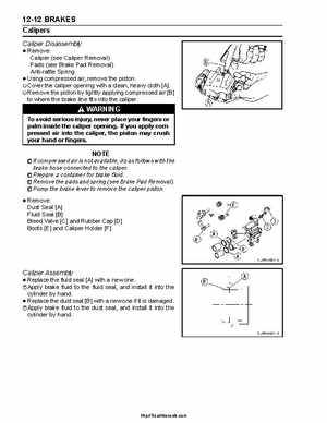 2004-2009 Kawasaki KFX 700 / KFX 700V Force Factory Service Manual, Page 284