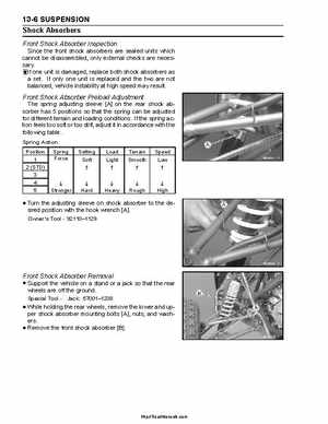 2004-2009 Kawasaki KFX 700 / KFX 700V Force Factory Service Manual, Page 301