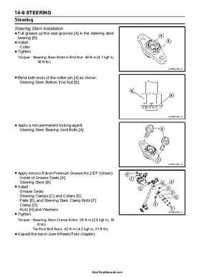2004-2009 Kawasaki KFX 700 / KFX 700V Force Factory Service Manual, Page 316