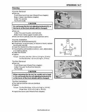2004-2009 Kawasaki KFX 700 / KFX 700V Force Factory Service Manual, Page 317
