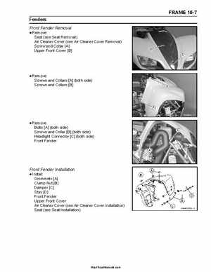 2004-2009 Kawasaki KFX 700 / KFX 700V Force Factory Service Manual, Page 329