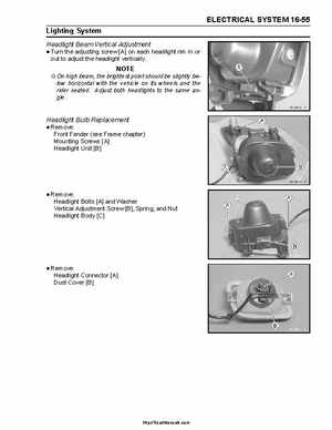 2004-2009 Kawasaki KFX 700 / KFX 700V Force Factory Service Manual, Page 389