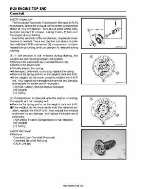 2004 Kawasaki KFX 700 V Force Factory Service Manual, Page 128