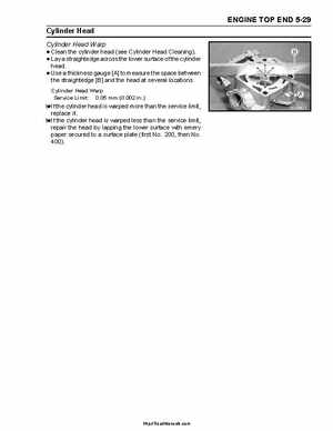 2004 Kawasaki KFX 700 V Force Factory Service Manual, Page 137