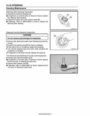 2004 Kawasaki KFX 700 V Force Factory Service Manual, Page 320